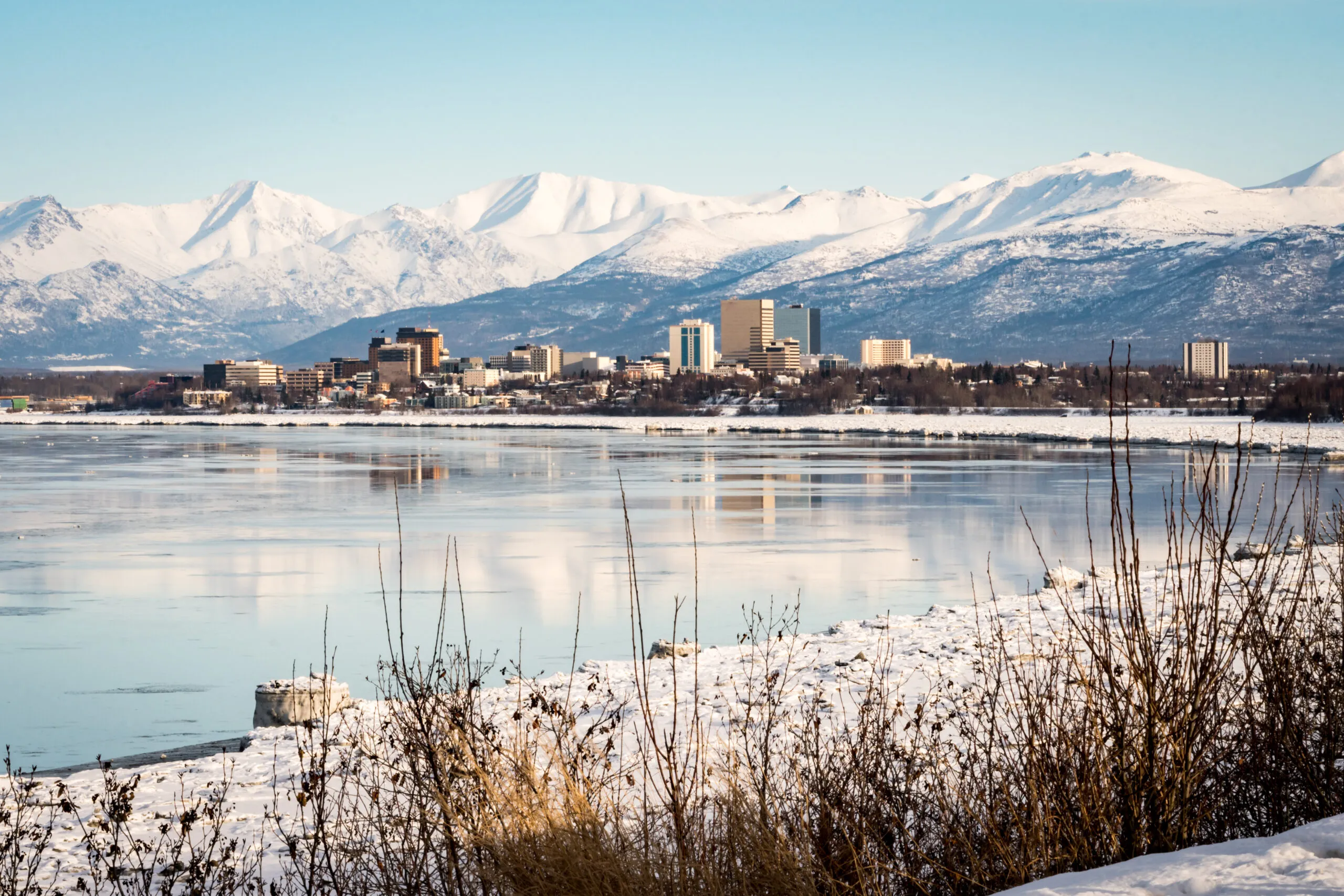 Skyline of Anchorage, Alaska